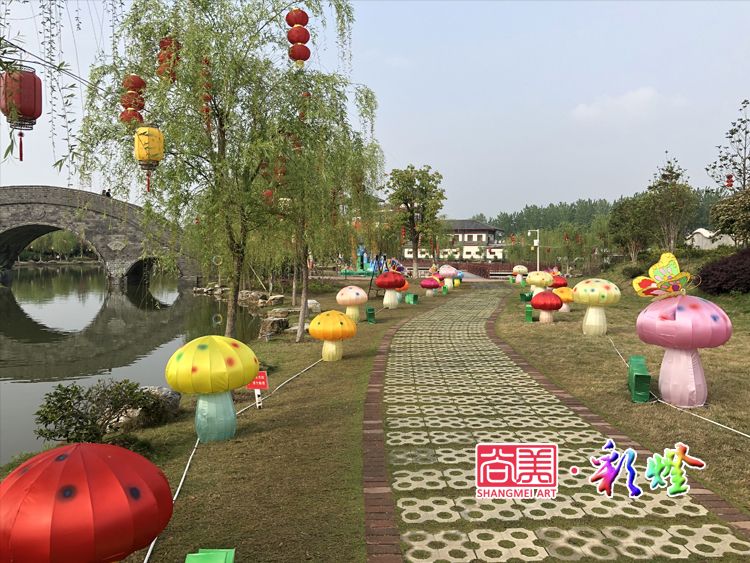 木蘭水鎮 花燈 彩燈 五一燈光秀 夜游經濟