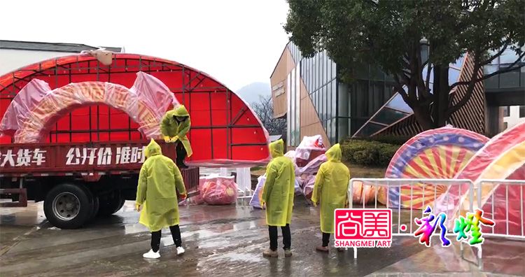 2022年春節蘇州彩燈——跨越2400公里，運輸彩燈到甲方指定安裝地