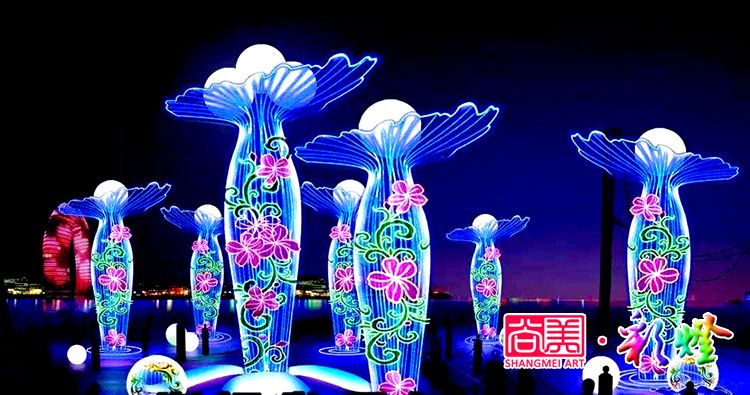 夏夜燈光璀璨，自貢燈會閃亮新疆伊犁