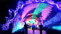 LED燈光節彩燈：夢幻時光通道彩燈，時空隧道彩燈