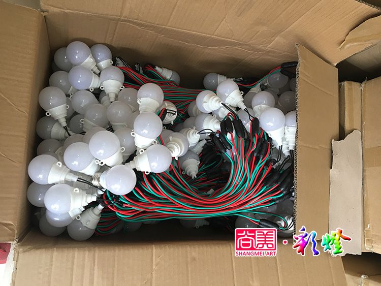 自貢彩燈、花燈專用防水燈泡與普通LED燈泡的區別